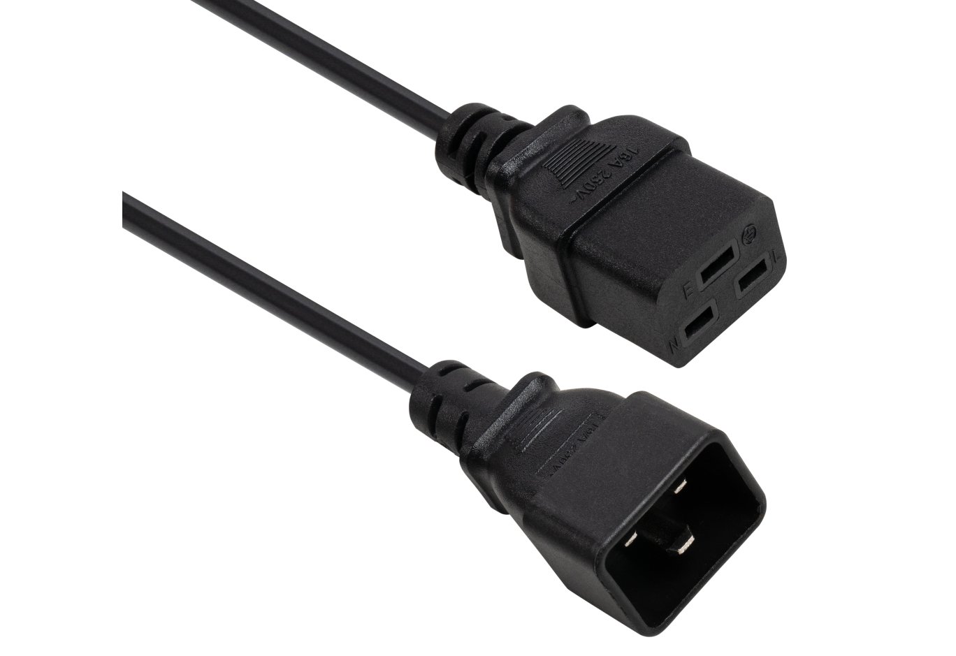 Кабель живлення C19 to C20 1.8m 1.5mm2 copper Vinga (VYPCC19201815CU)