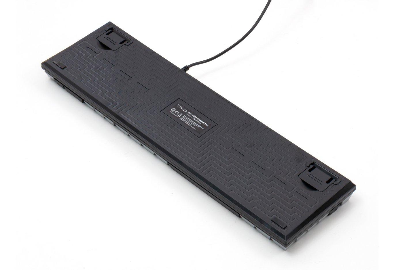 Клавіатура Vinga KBGM-090 LED Red Switch USB Grey/Black (KBGM-090R Grey/Black)