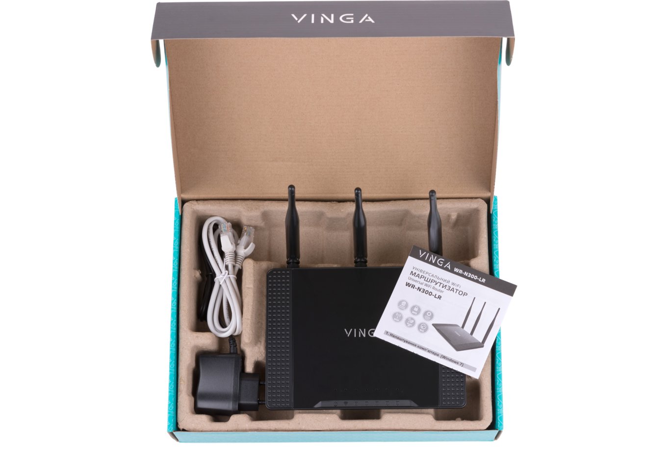 Маршрутизатор Vinga WR-N300 Long Range (WR-N300-LR)