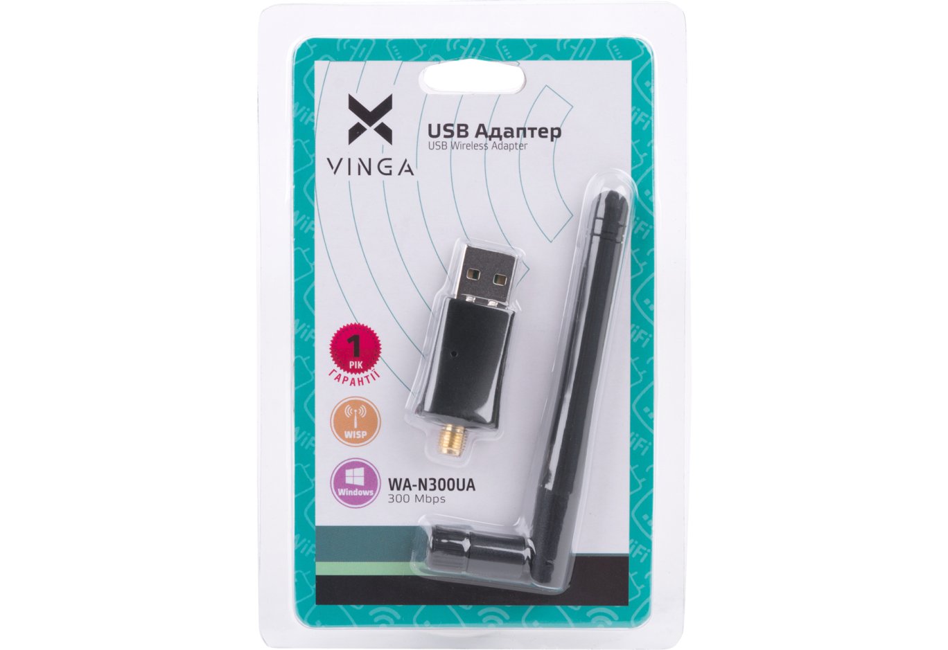 Мережева карта Wi-Fi Vinga WA-N300UA