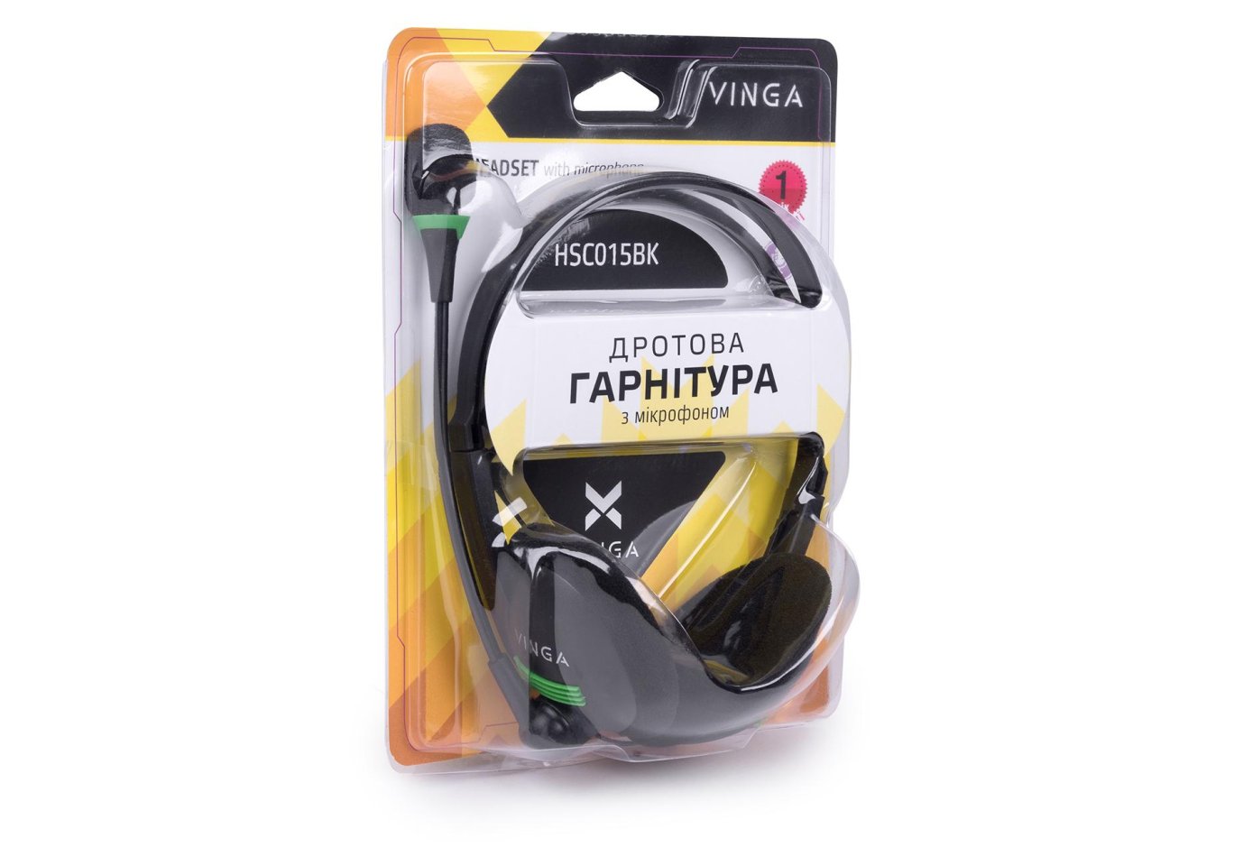 Навушники Vinga HSC015 Black (HSC015BK)