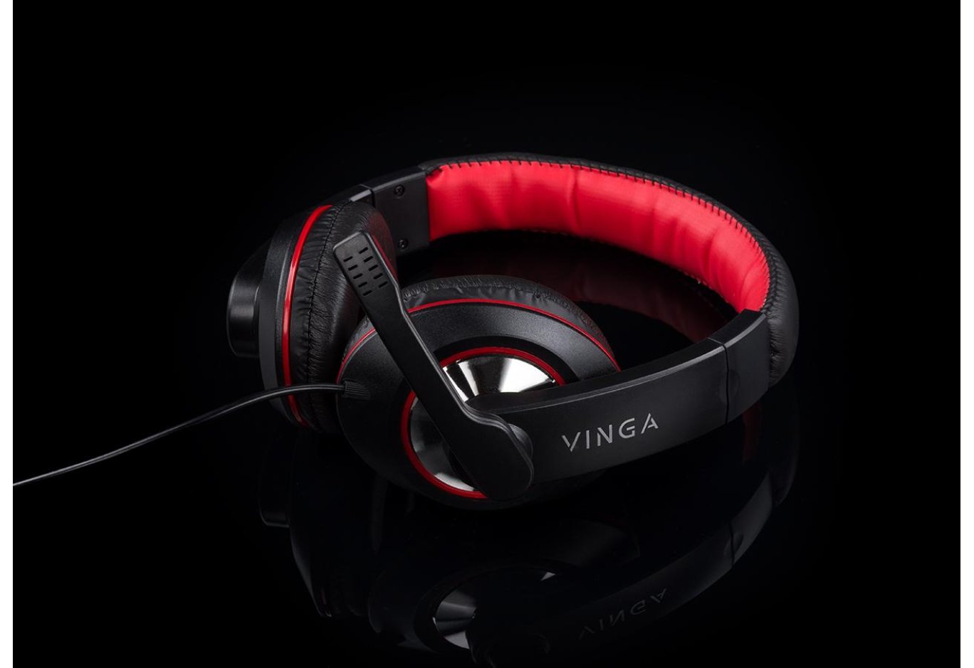 Навушники Vinga HSU040 Black USB (HSU40BK)