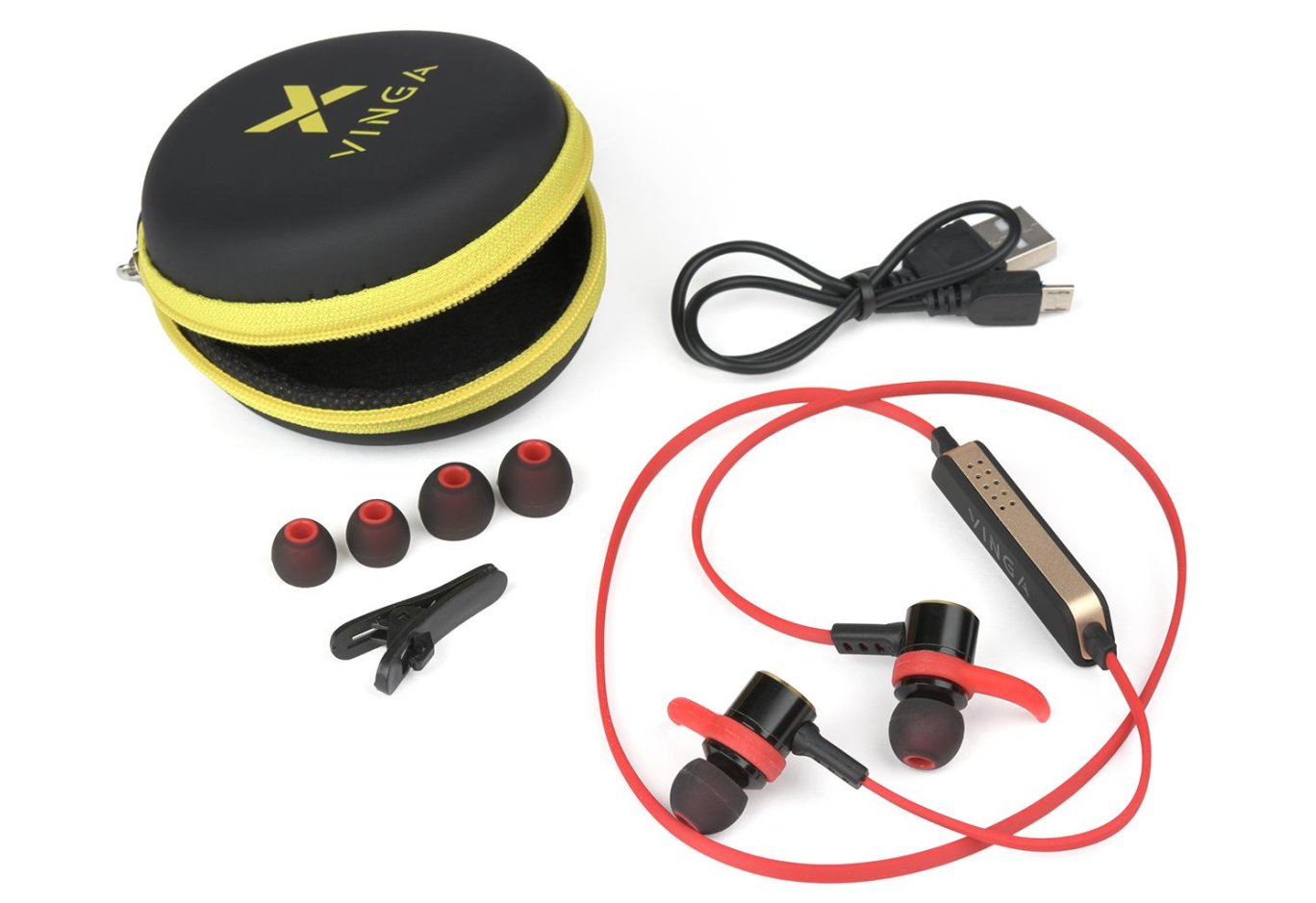 Навушники Vinga EBT050 Bluetooth Red (EBT050RD)