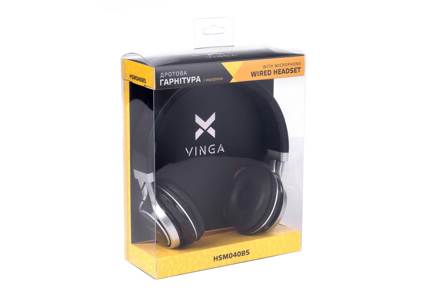 Навушники Vinga HSM040 Black/Silver (HSM040BS)