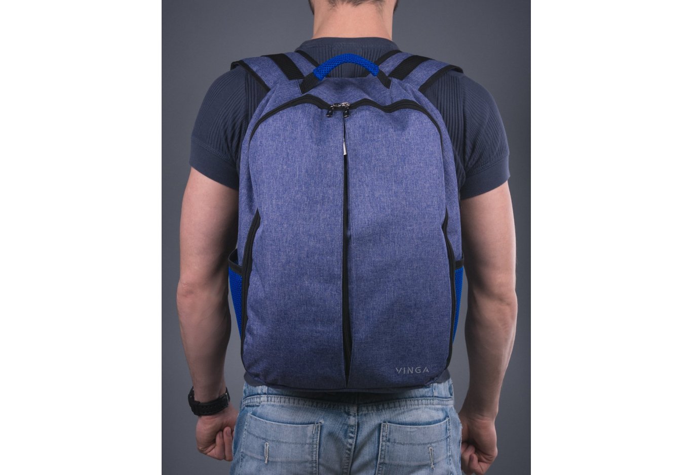 Рюкзак для ноутбука Vinga 15.6" NBP450BL blue (NBP450BL)