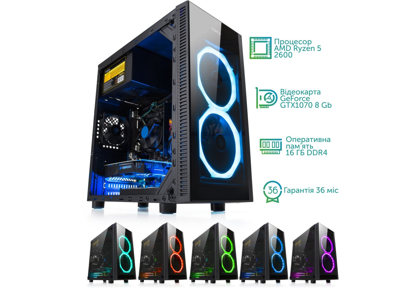 Комп'ютер Vinga Abyss 0335 (K96G7A62U0VN)