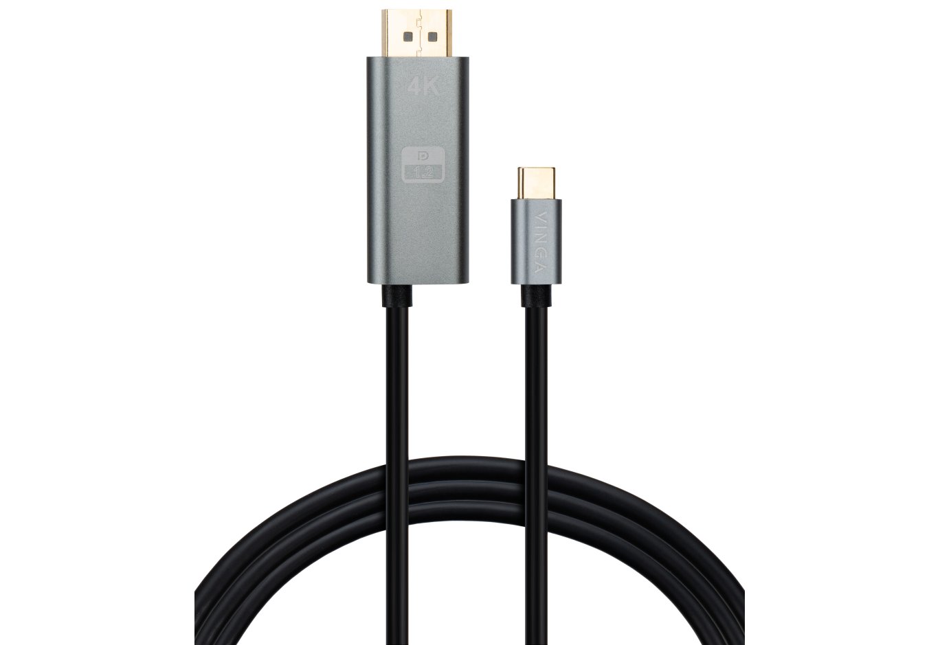 Кабель мультимедійний USB-C to DisplayPort M 1.5m v1.2 4K60Hz PD 100W port Vinga (VCPVCCD1215PD)