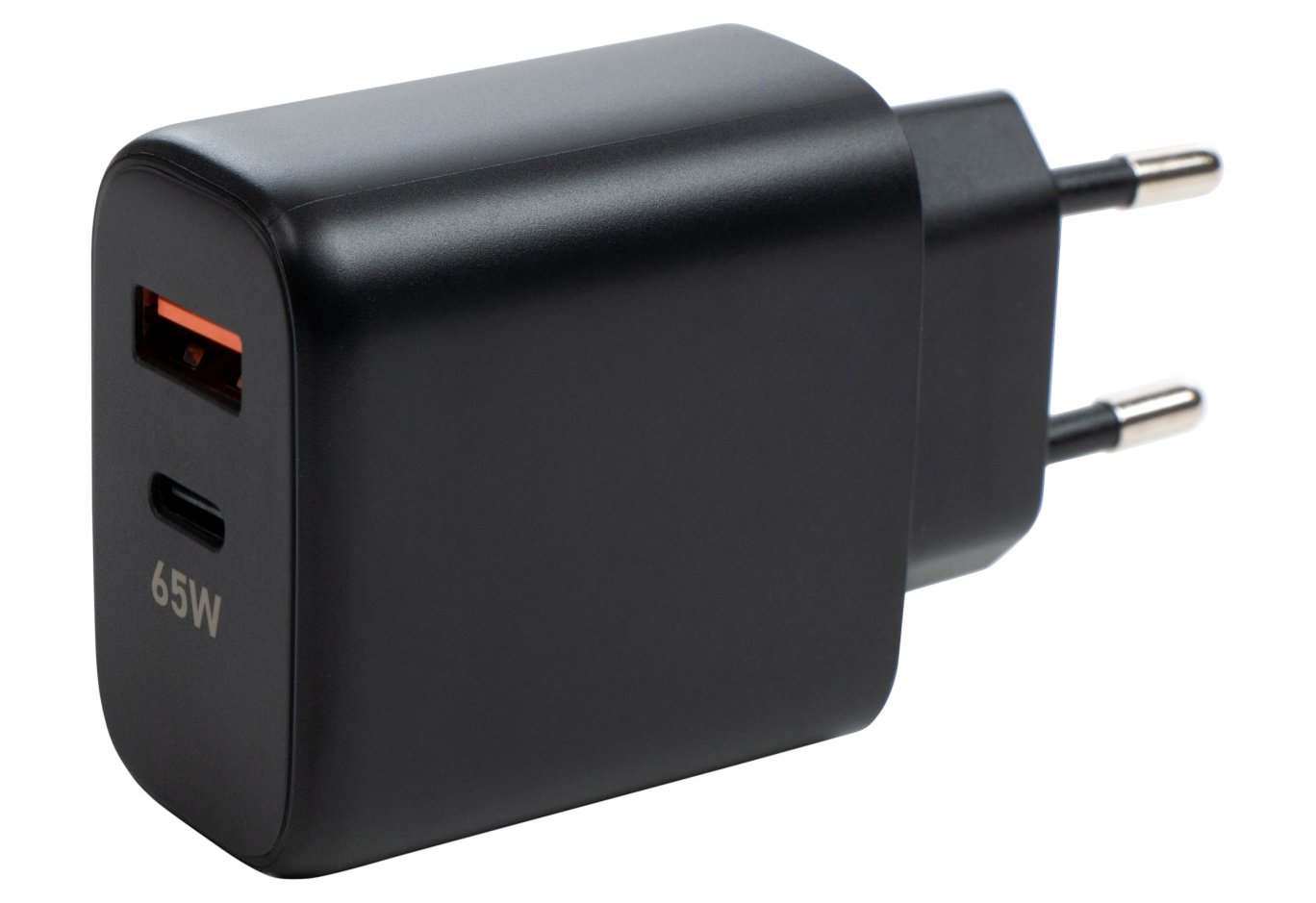 Зарядний пристрій Vinga GaN 65W PD+QC 1C1A ports Wall Charger (VCPCHCA65B)
