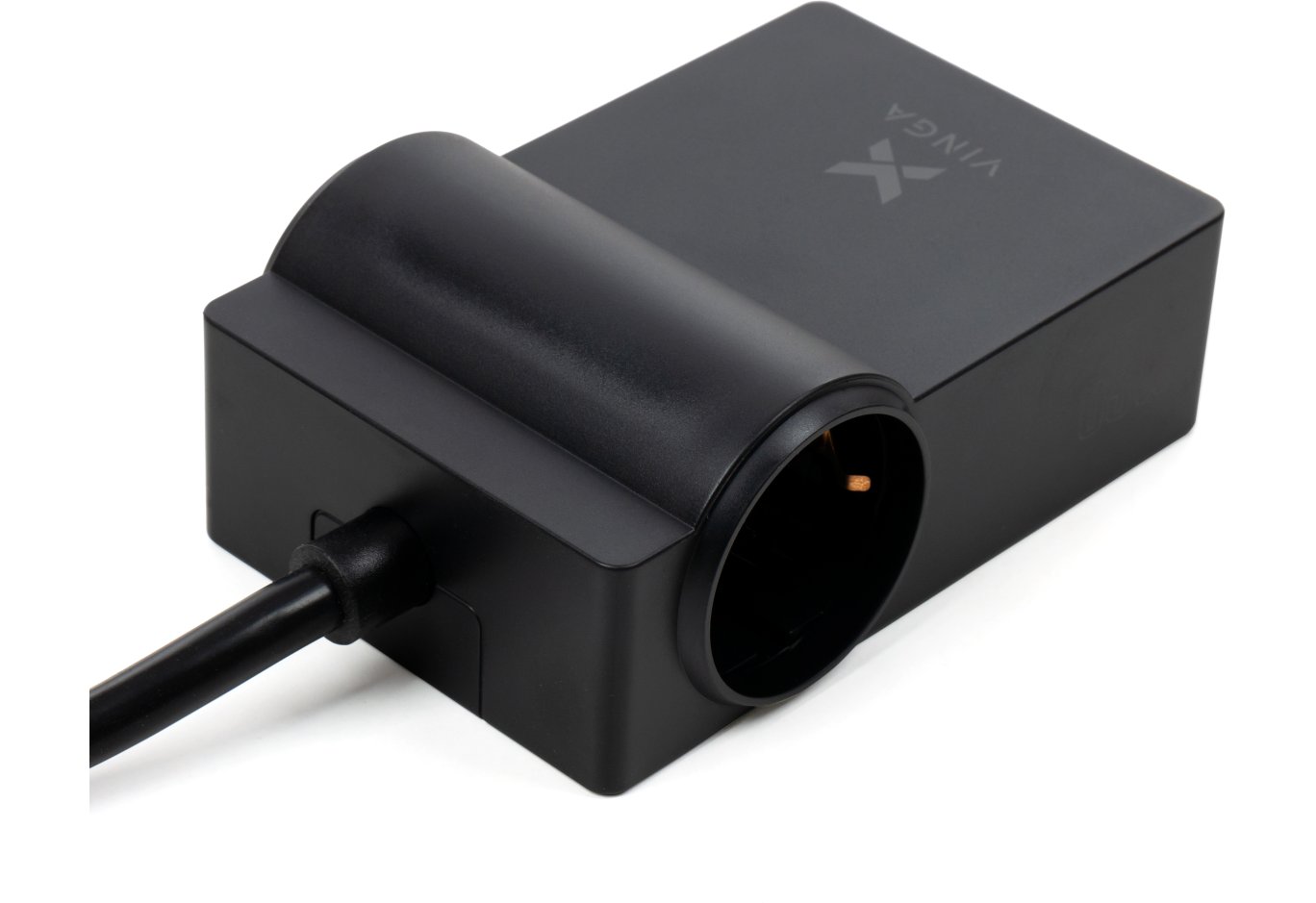 Зарядний пристрій Vinga 65W PD/QC 2xUSB-C+2xUSB-A+2xSchukoF 1.5m CEE7/7 (VCHG2OAC65)