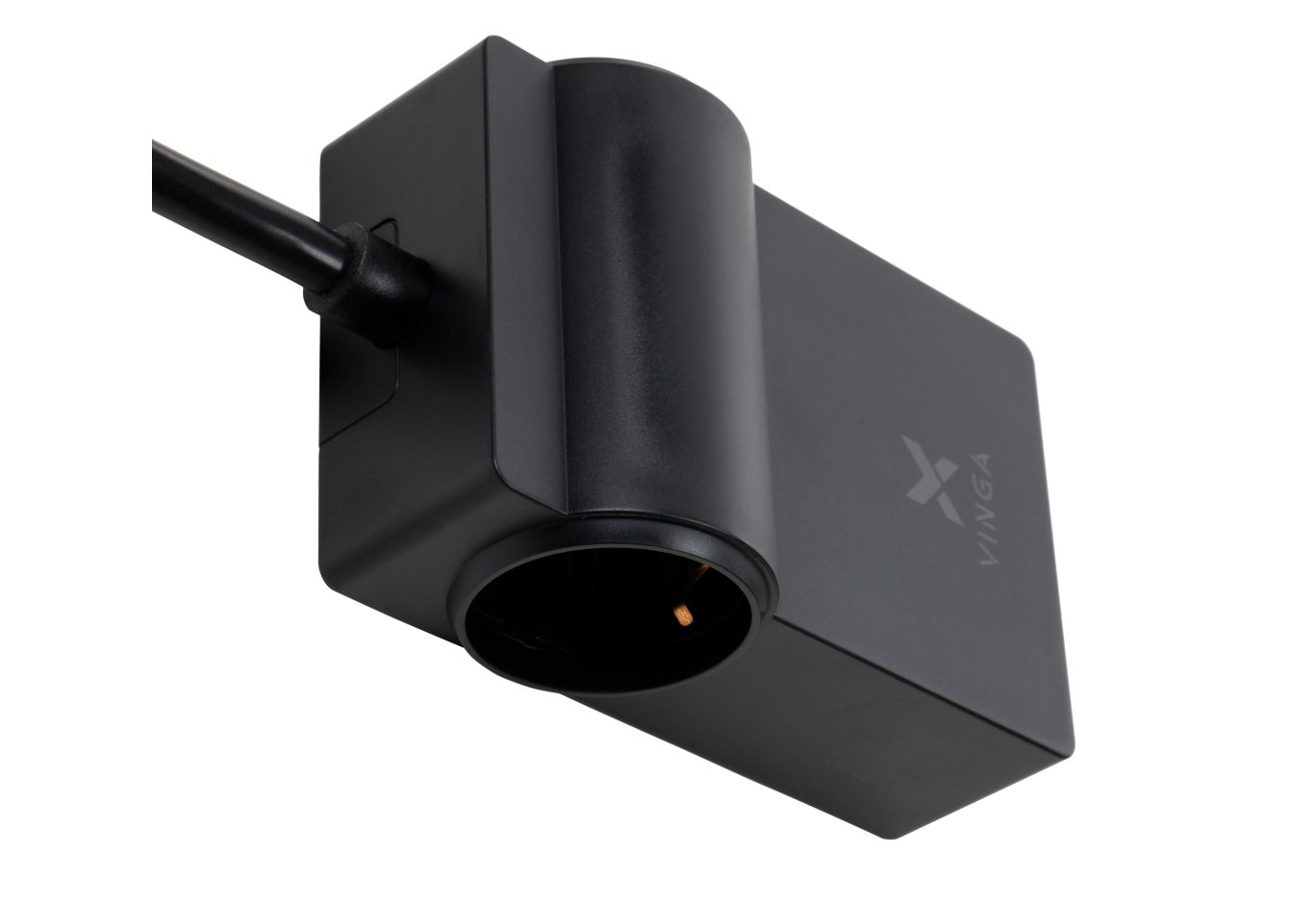 Зарядний пристрій Vinga 65W PD/QC 2xUSB-C+2xUSB-A+2xSchukoF 1.5m CEE7/7 (VCHG2OAC65)