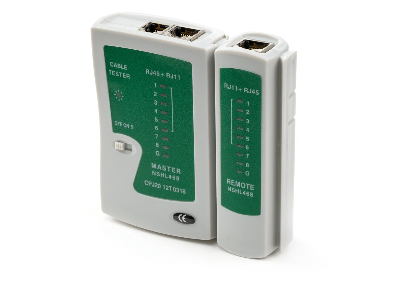 Тестер кабельний Vinga RJ-45/RJ-11 (VCPTT1145)