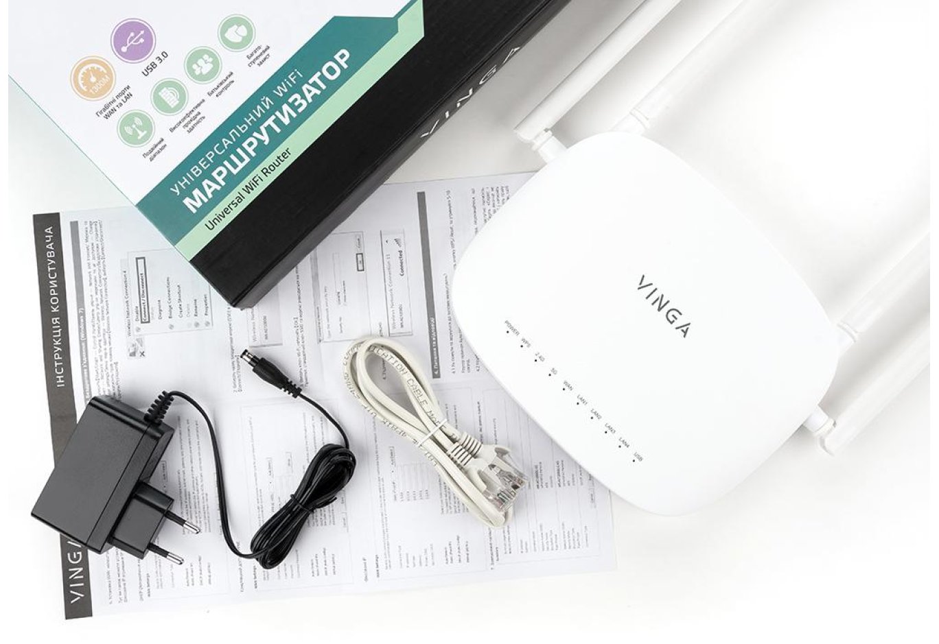 Маршрутизатор Vinga WR-AC1210GU