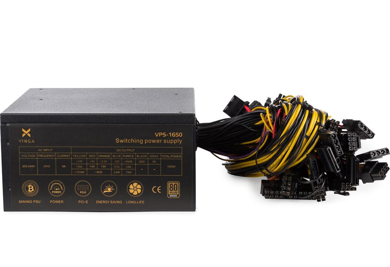 Power supply Vinga 1650W (VPS-1650 V2 Mining edition)
