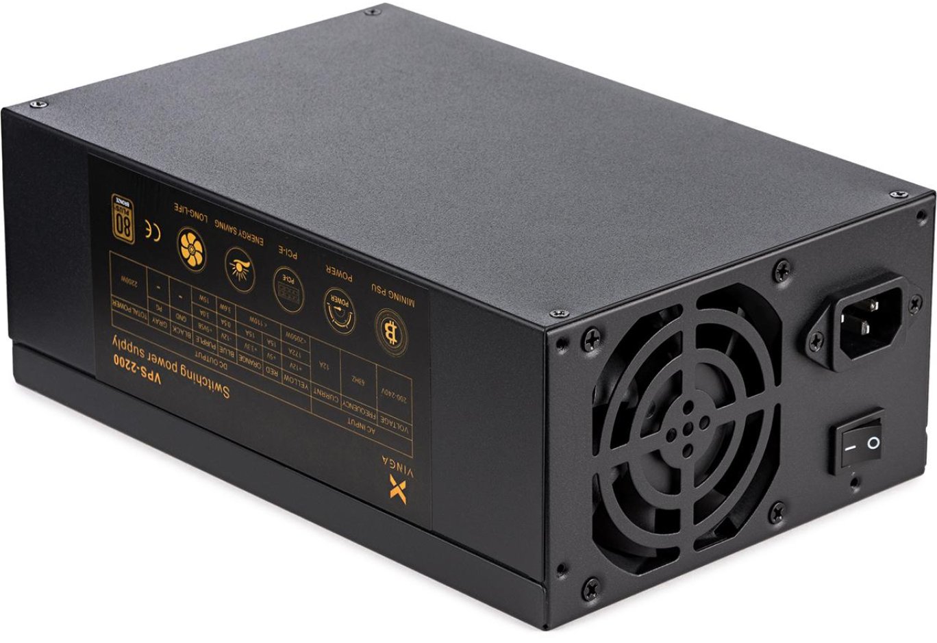 Блок живлення Vinga 2200W (VPS-2200 Mining edition)