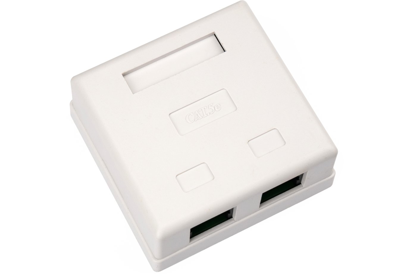 Комп'ютерна розетка RJ45x2 UTP cat.5e 8P8C Vinga (VCPRJ45O2)