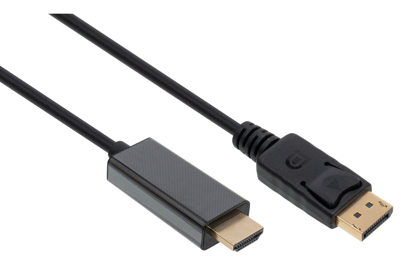 Кабель мультимедійний DisplayPort M to HDMI M 1.8m V1.4/V2.1 4K120/8K60 Vinga (VCPDP14HI211.8)
