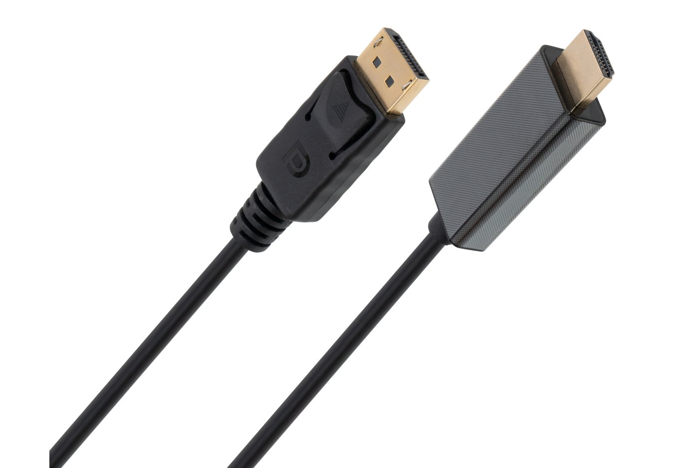 Кабель мультимедійний DisplayPort M to HDMI M 1.8m V1.4/V2.1 4K120/8K60 Vinga (VCPDP14HI211.8)