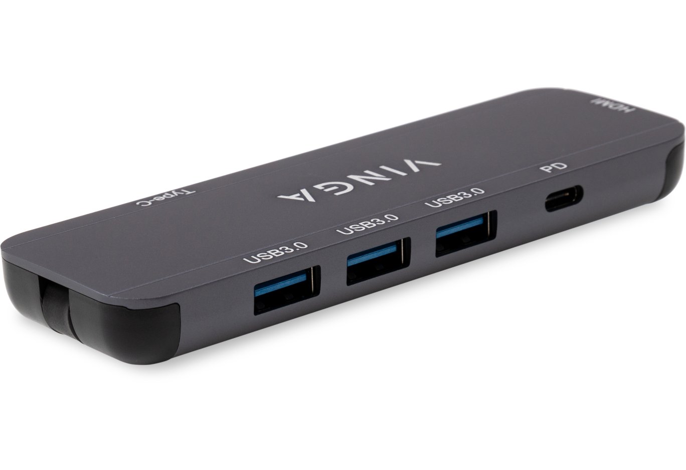 Концентратор Vinga USB-C 3.1 to HDMI+3xUSB3.0+PD100W+USB-C foldable cable (VHYC6FC)