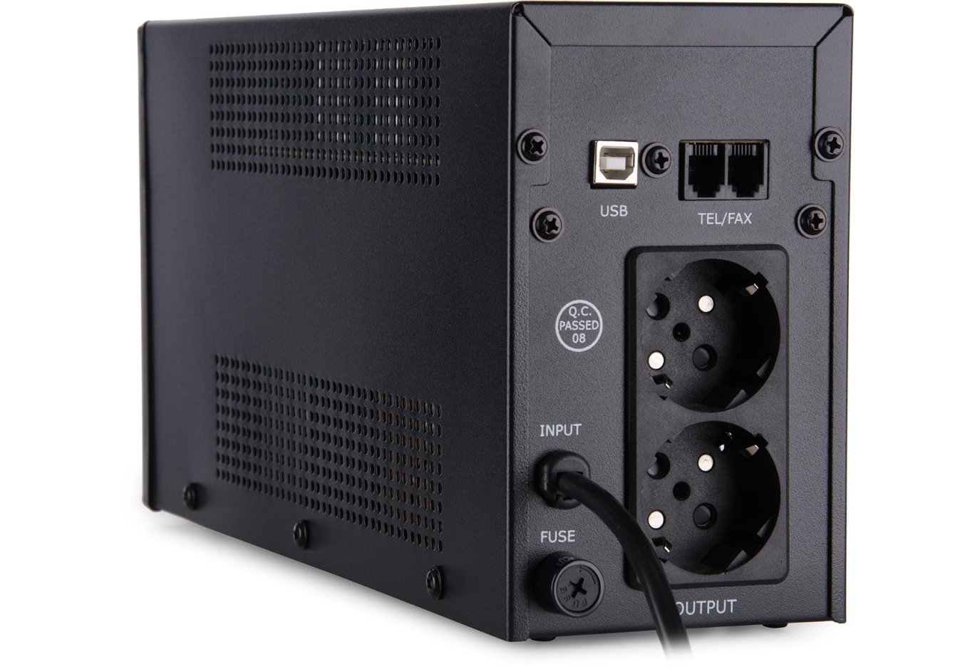 Пристрій безперебійного живлення Vinga LED 600VA metal case with USB (VPE-600MU)