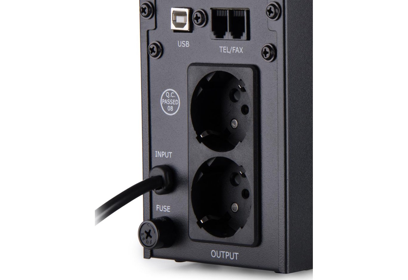 Пристрій безперебійного живлення Vinga LED 600VA metal case with USB (VPE-600MU)