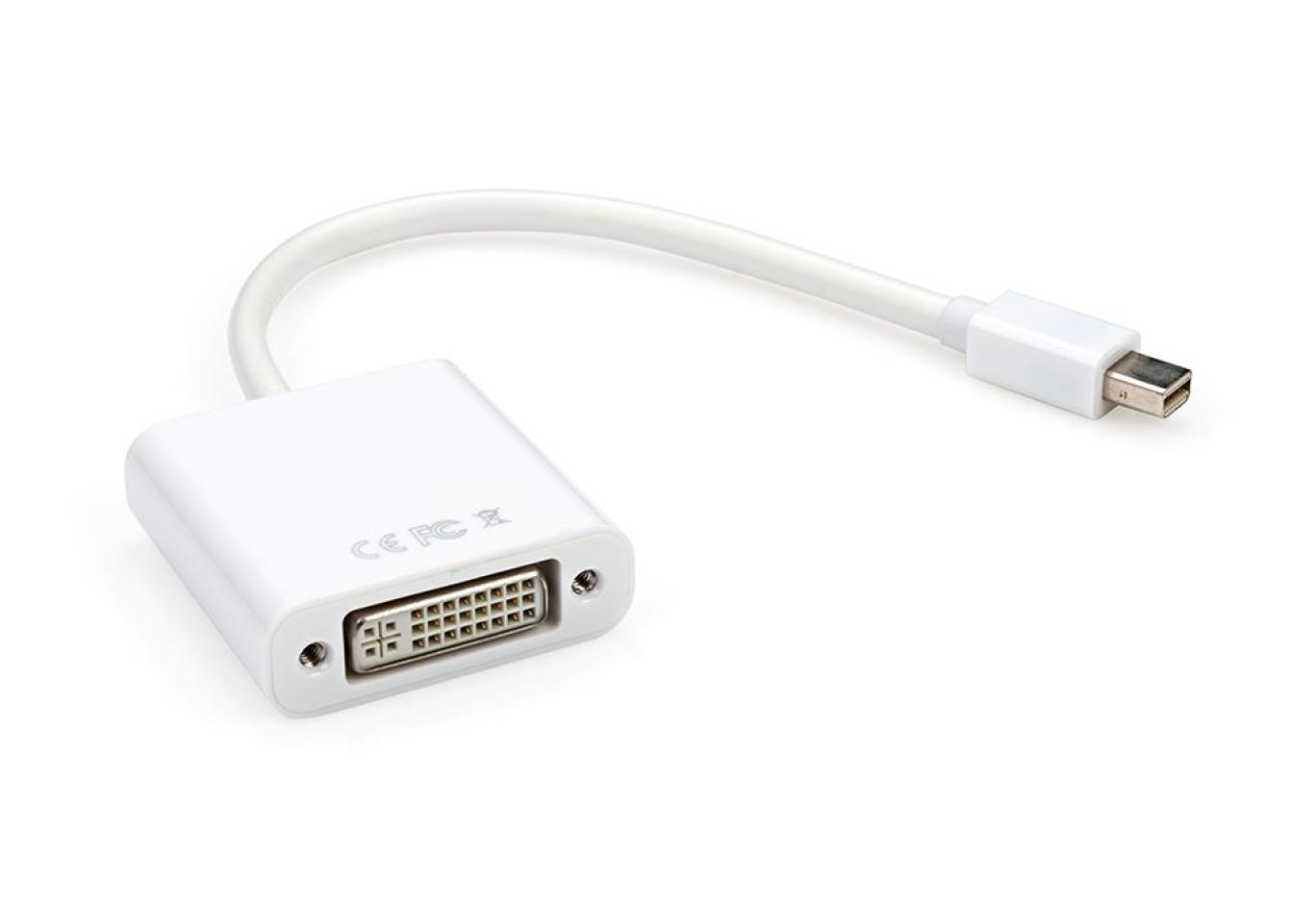 Перехідник Mini Display port M to DVI 24+5 F 0.15m Vinga (miniDPMDVIF-01)