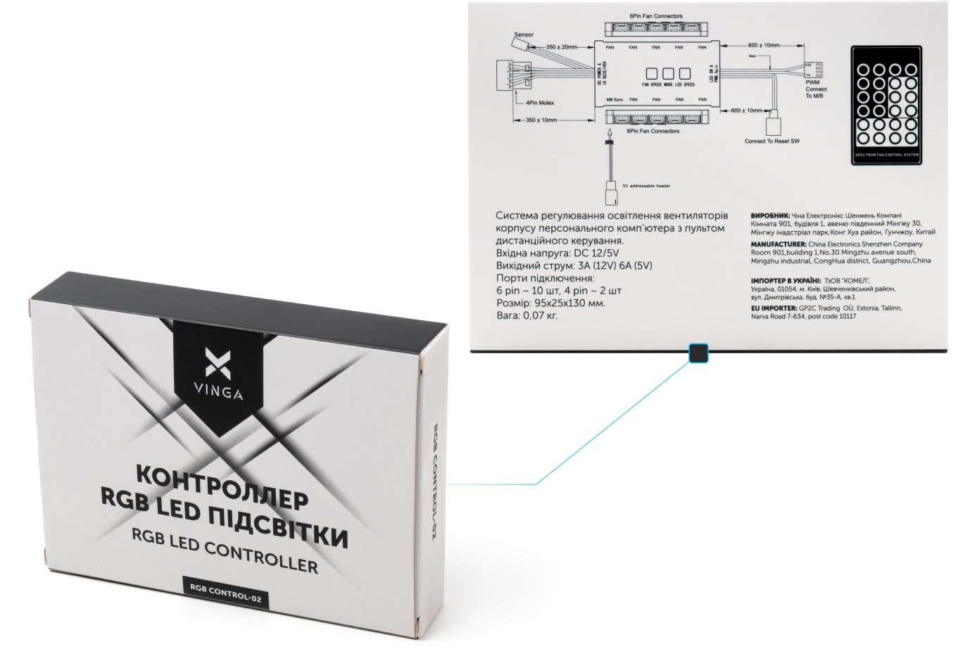 Backlight Control Module Vinga RGB control-02