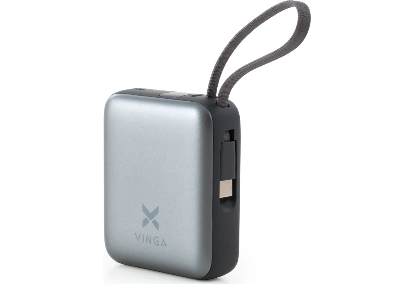 Батарея універсальна Vinga 10000 mAh 35W Display Cable (VPBB1035C)