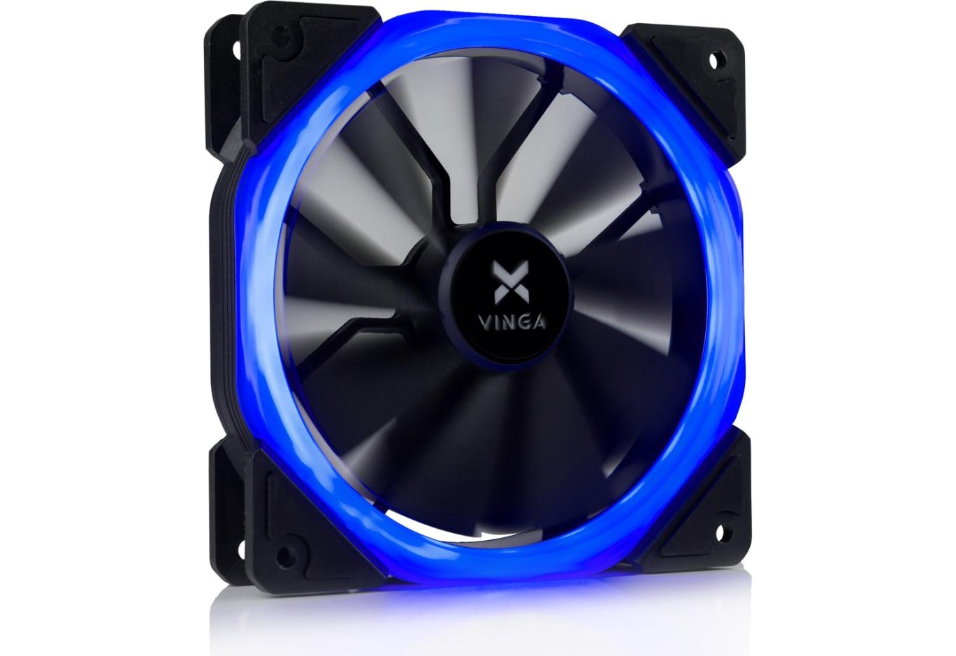 Кулер до корпусу Vinga LED fan-01 blue