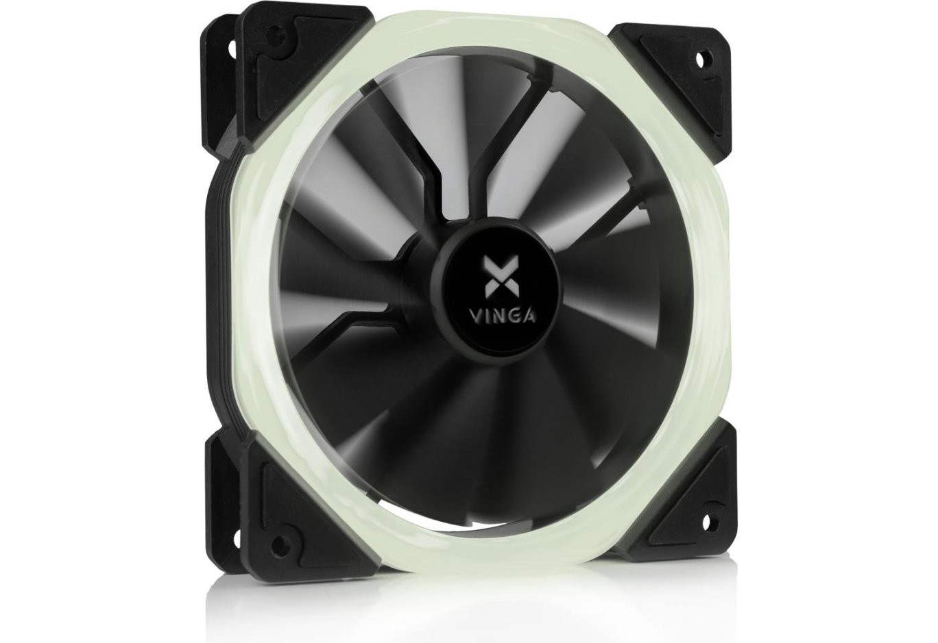 Кулер до корпусу Vinga LED fan-01 white