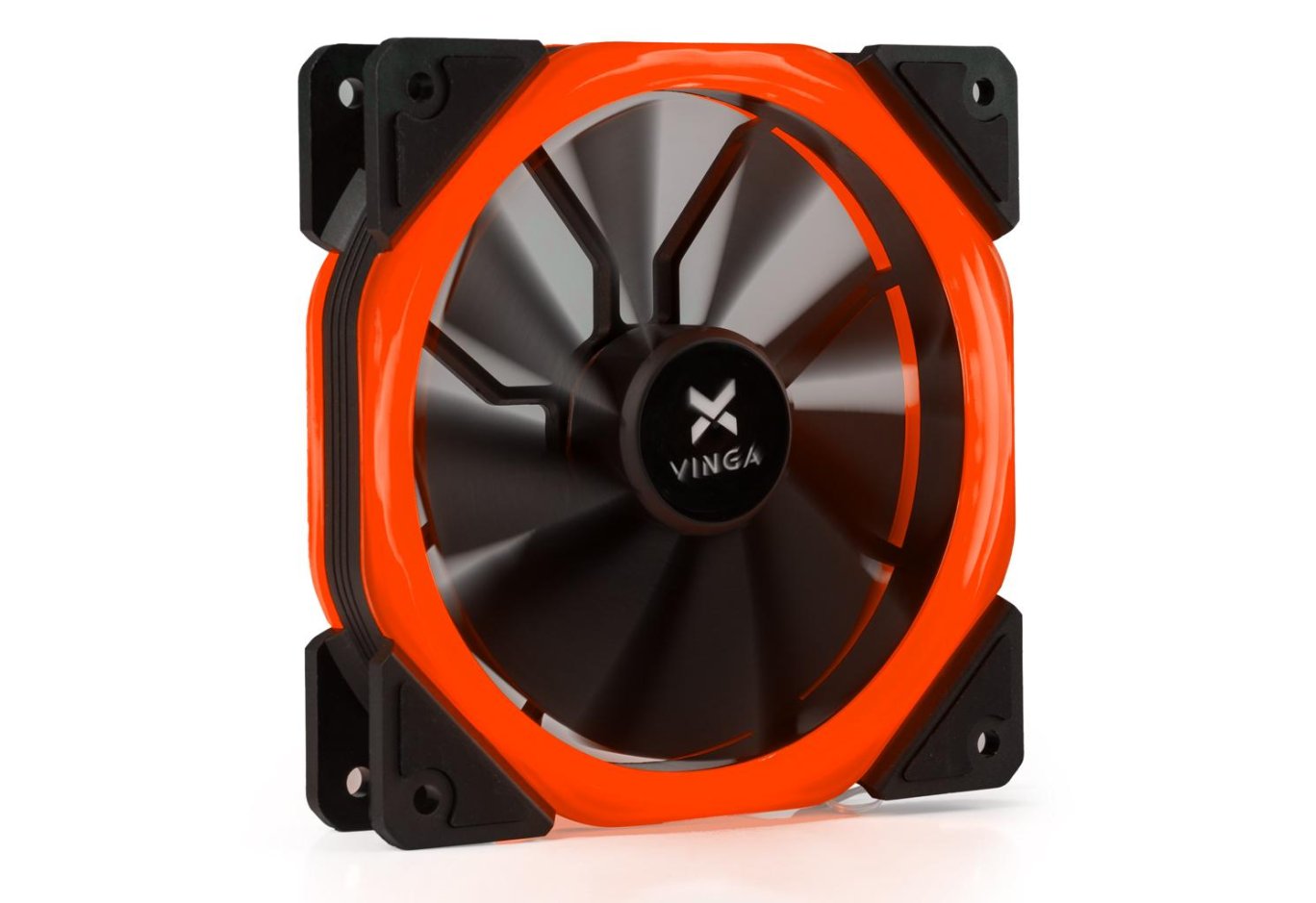 Кулер до корпусу Vinga LED fan-02 red