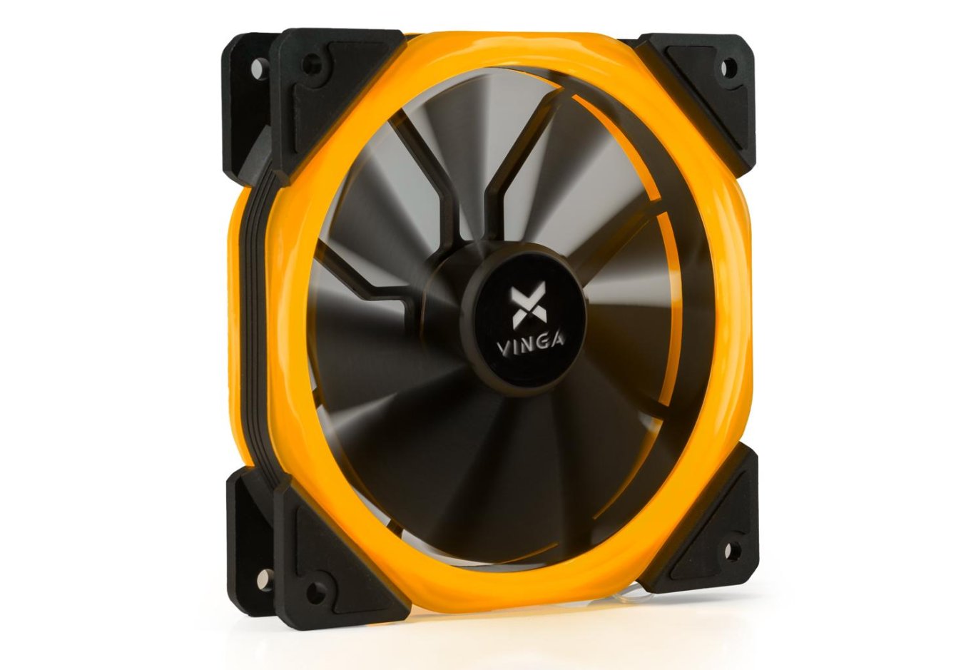 Кулер до корпусу Vinga LED fan-02 orange