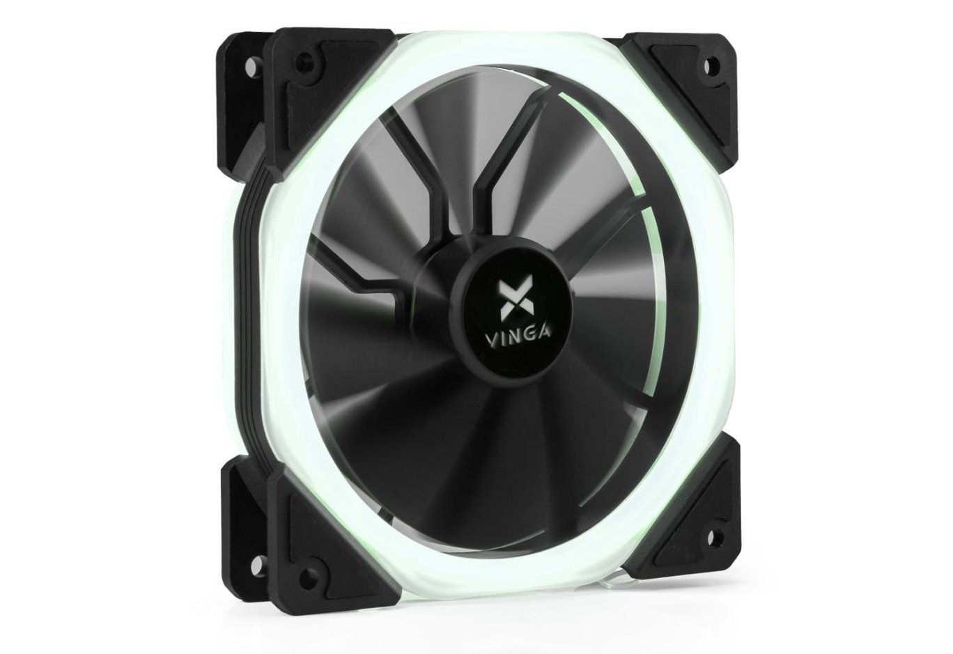Кулер до корпусу Vinga LED fan-02 white