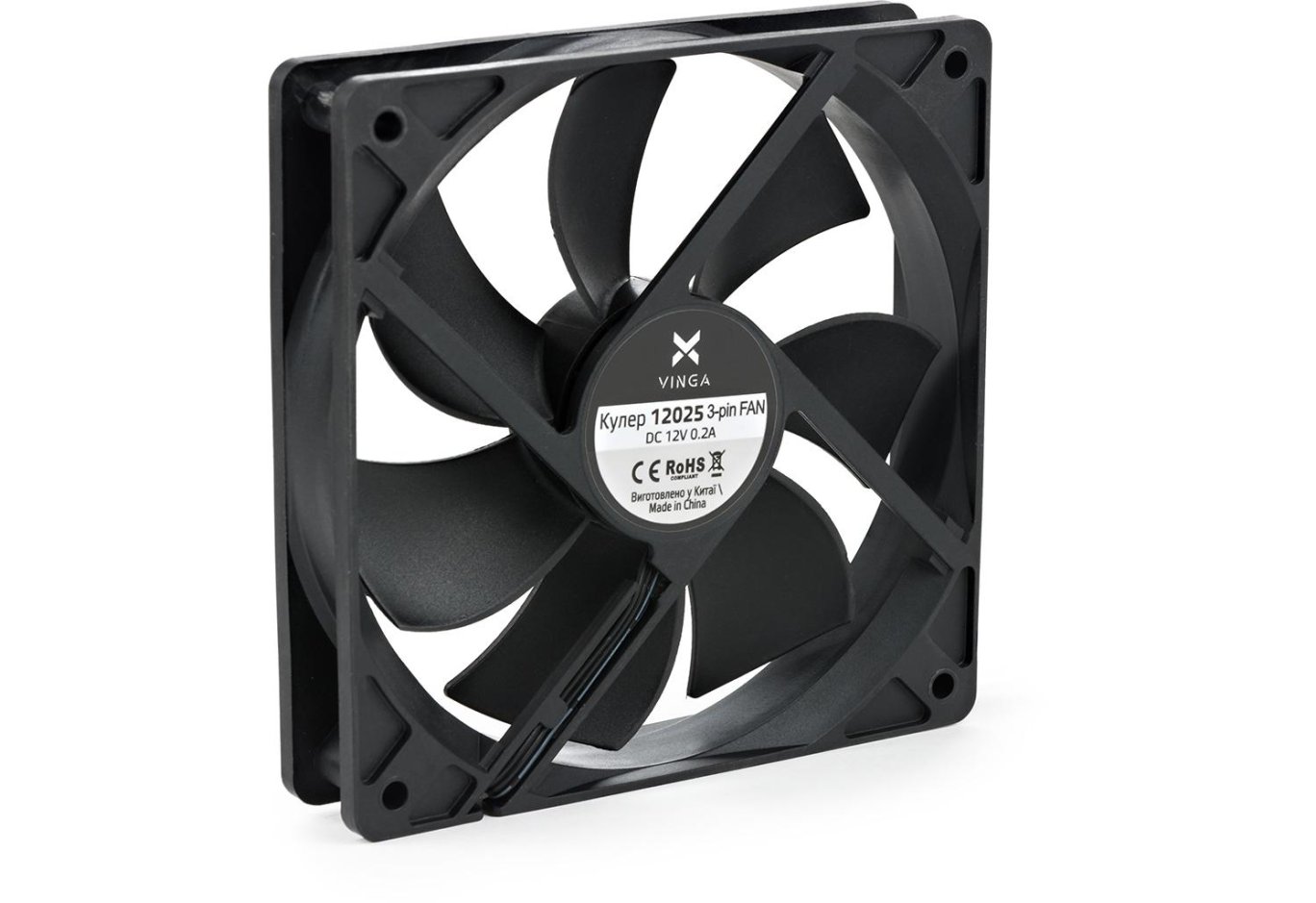 Кулер до корпусу Vinga 12025 3-pin