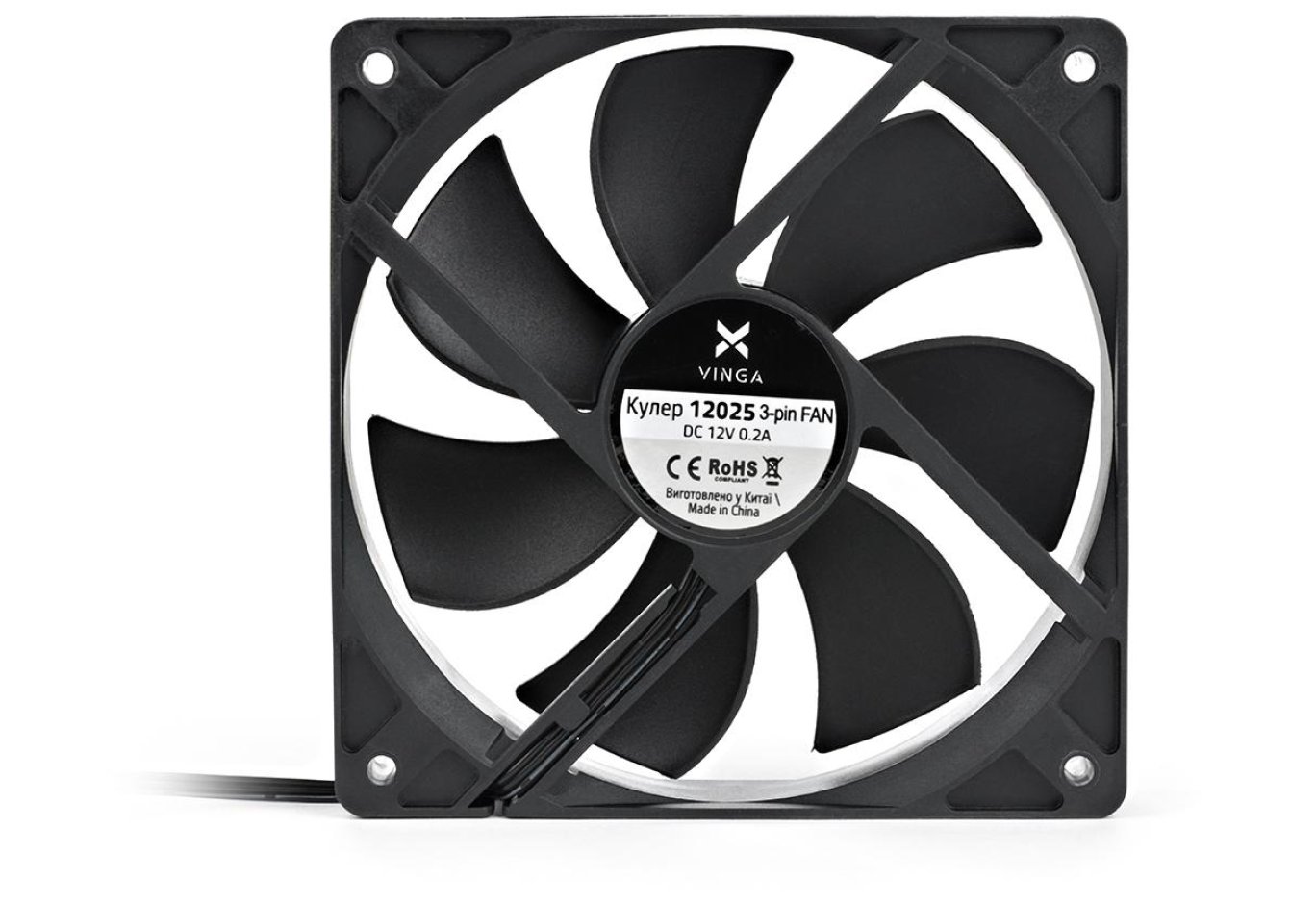 Кулер до корпусу Vinga 12025 3-pin