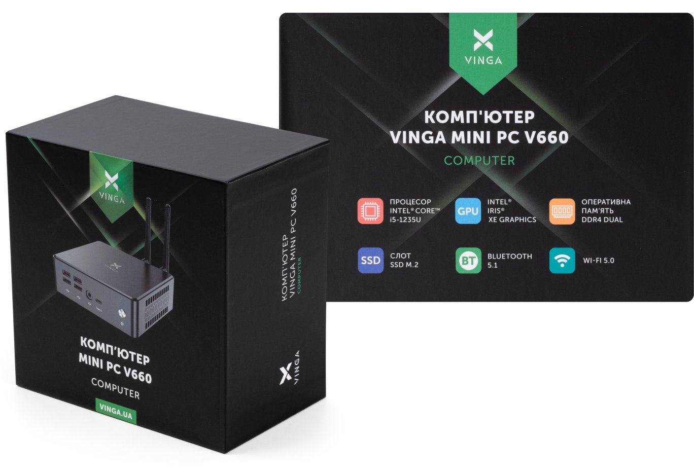Комп'ютер Vinga Mini PC V660 (V6601235U.16256W1H)