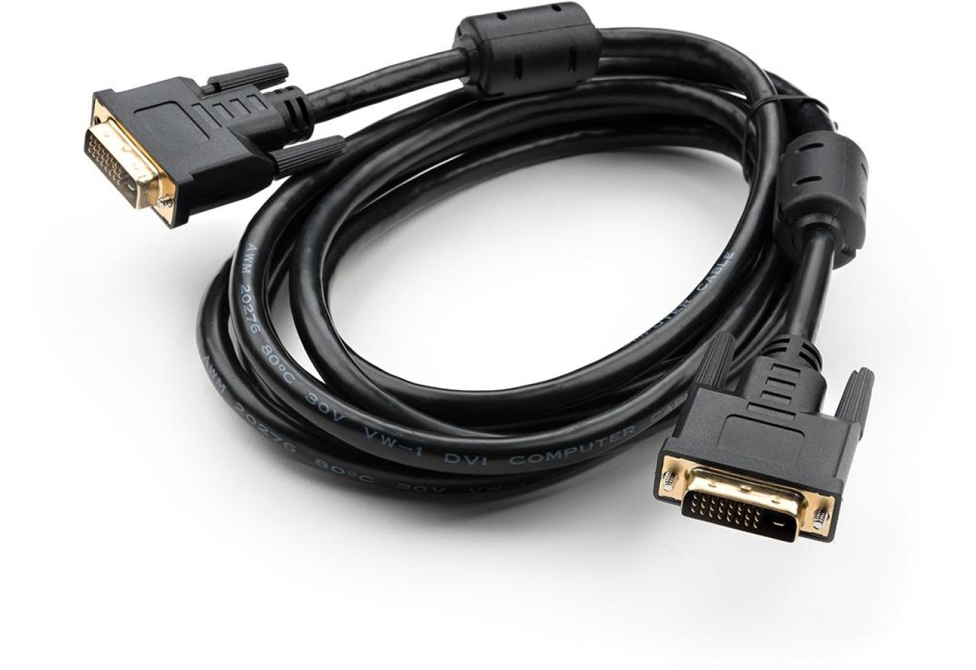Multimedia cable DVI M to DVI M 3.0m 24+1pin Vinga (VCPDCDVIMM3BK)