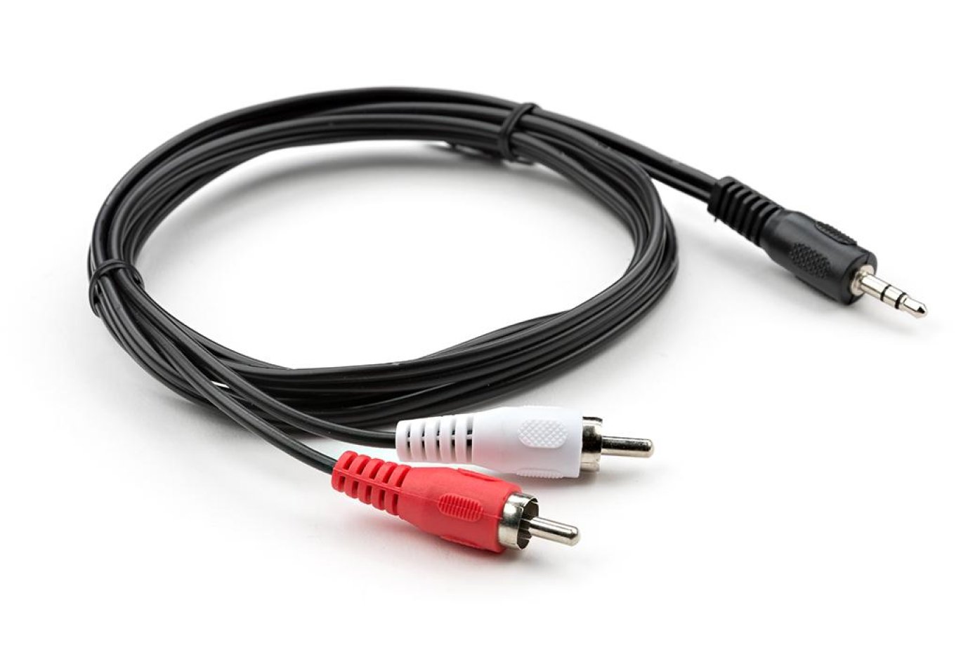 Кабель мультимедійний 3.5mm M to 2xRCA M 1.5m Vinga (VCPDCJ35MRCA21.5BK)