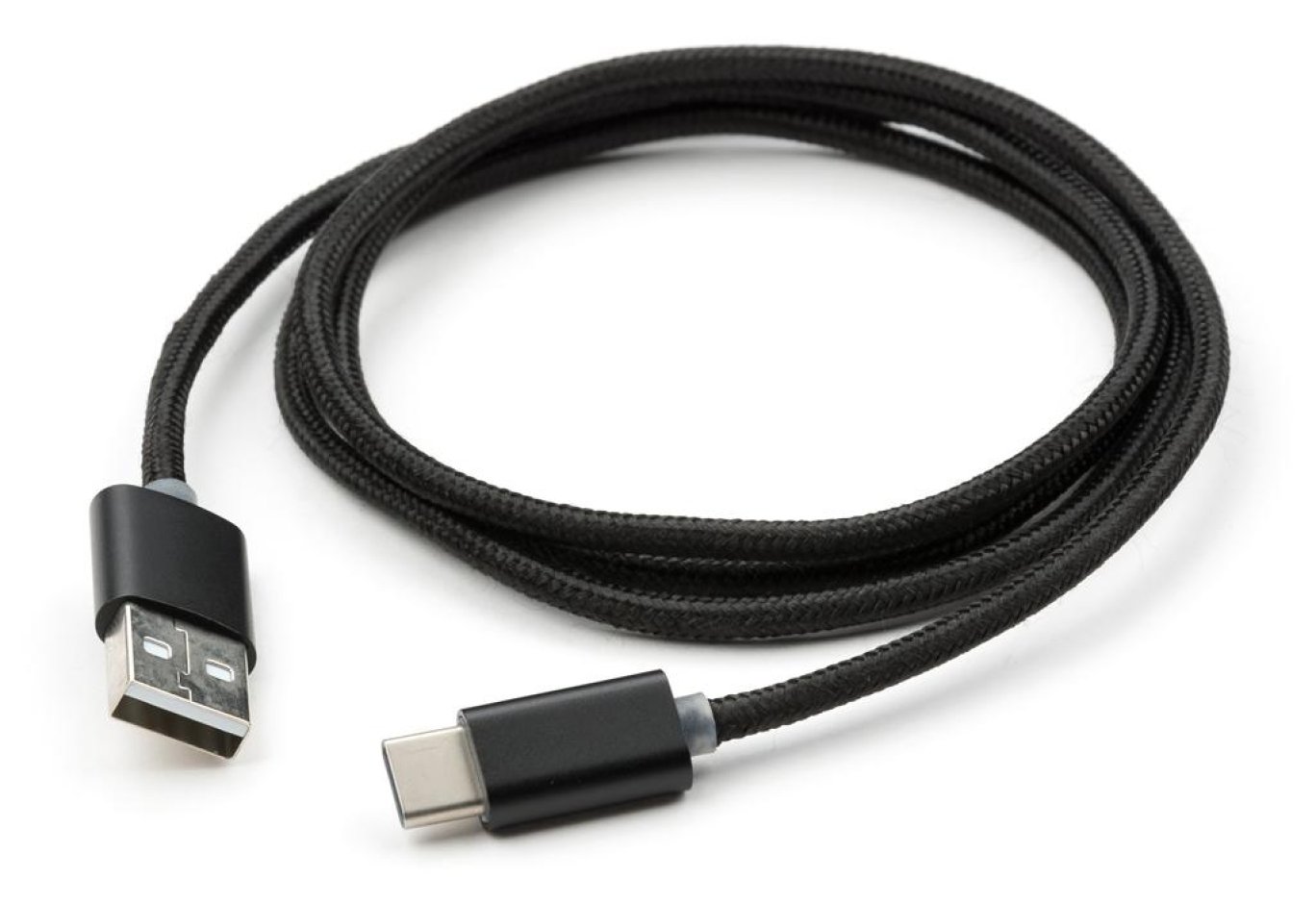 Дата кабель USB 2.0 AM to USB-C 1.0m LED black Vinga (VCPDCTCLED1BK)