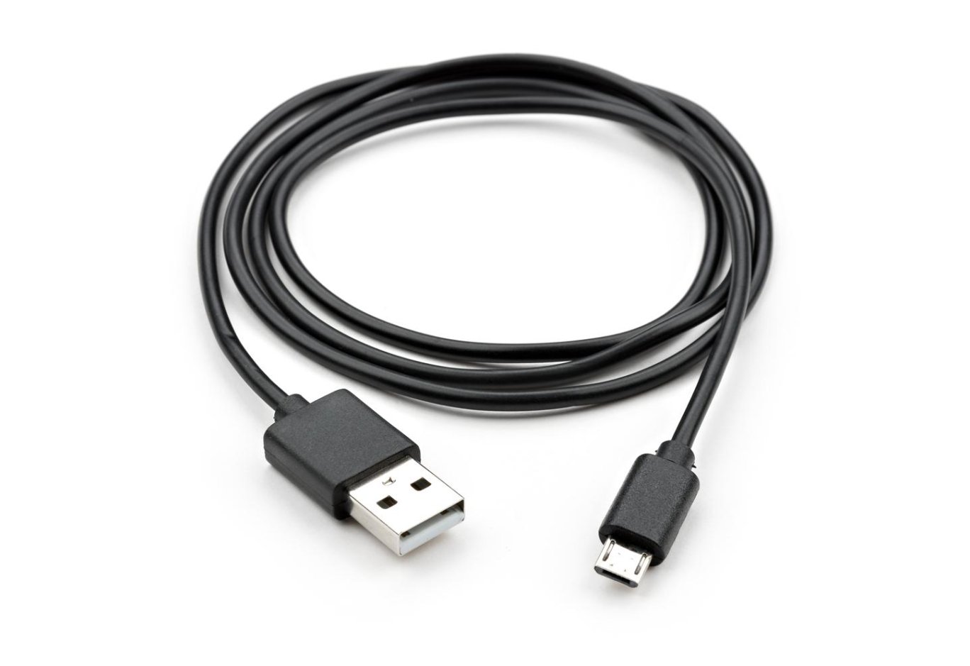 Дата кабель USB 2.0 AM to Micro 5P PVC 1m black Vinga (VCPDCM1BK)