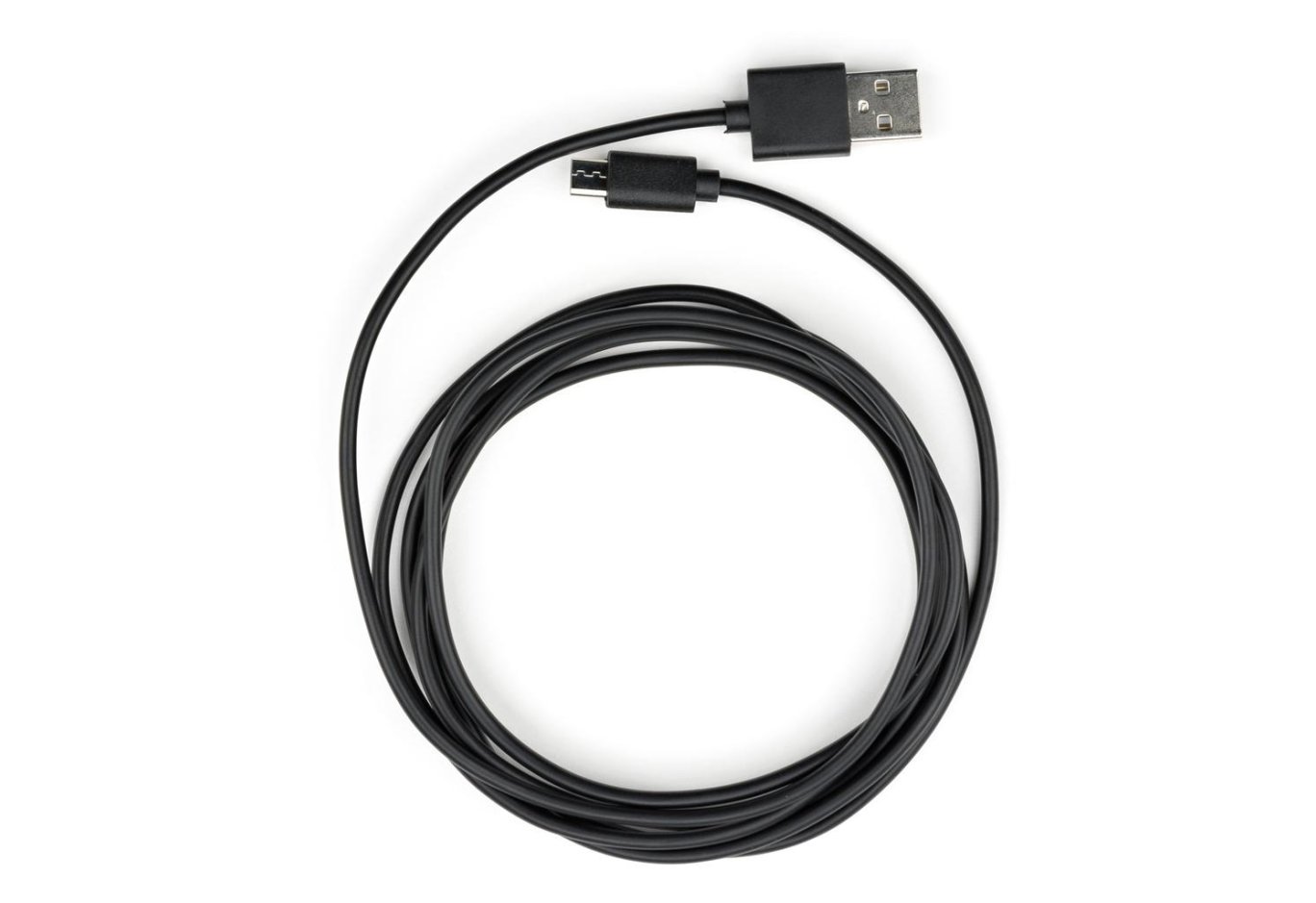 Дата кабель USB 2.0 AM to Micro 5P PVC 1.8m black Vinga (VCPDCM1.8BK)