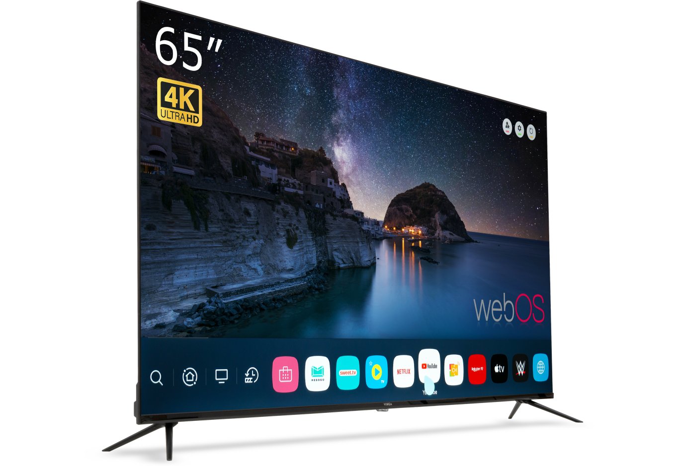 Телевізор Vinga S65UHD25BWEB