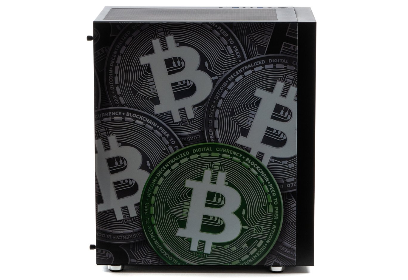 Корпус для ПК Vinga Pillar Black Bitcoin (01230011783)