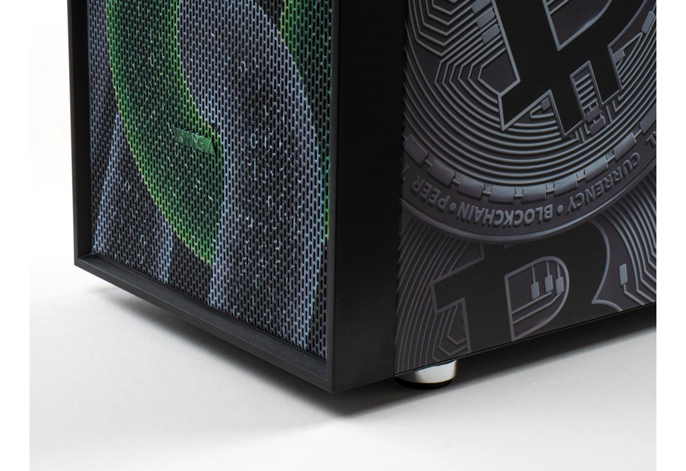 Корпус для ПК Vinga Pillar Black Bitcoin (01230011783)