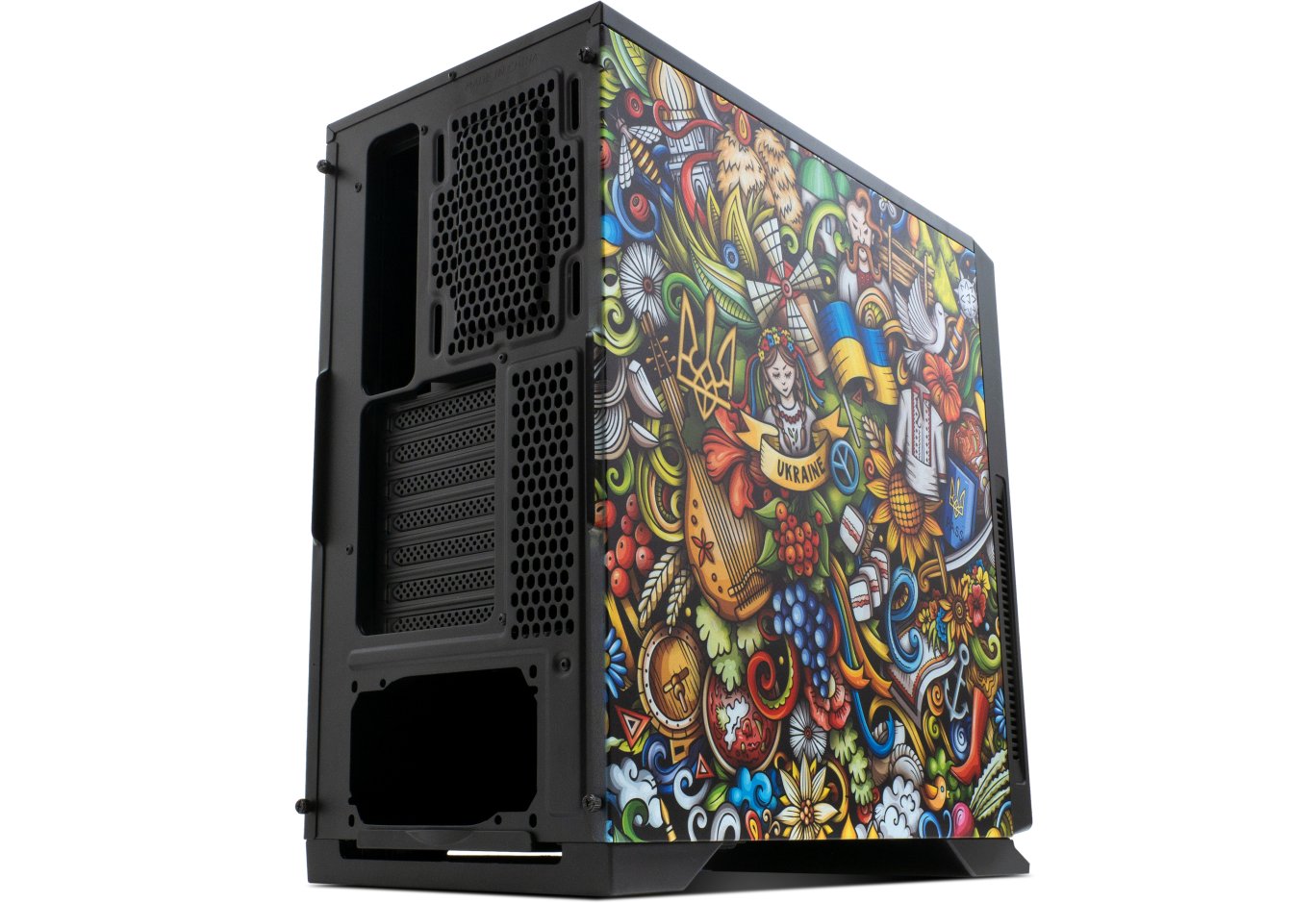 Корпус для ПК Vinga Black Widow Ukraine Free (01230011784)