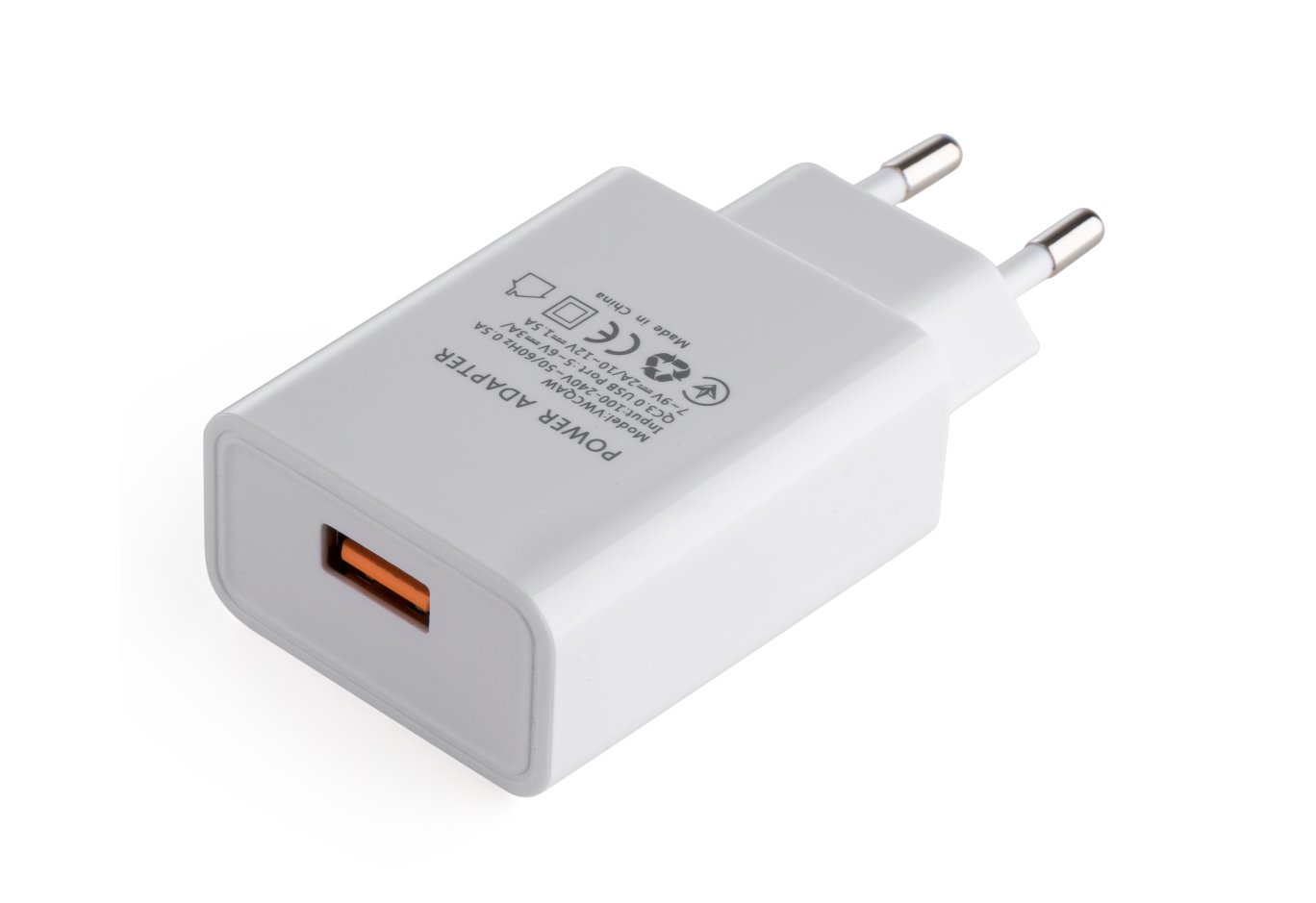Зарядний пристрій Vinga QC3.0 Quick Wall Charger 1xUSB 18W Max (VWCQAW)