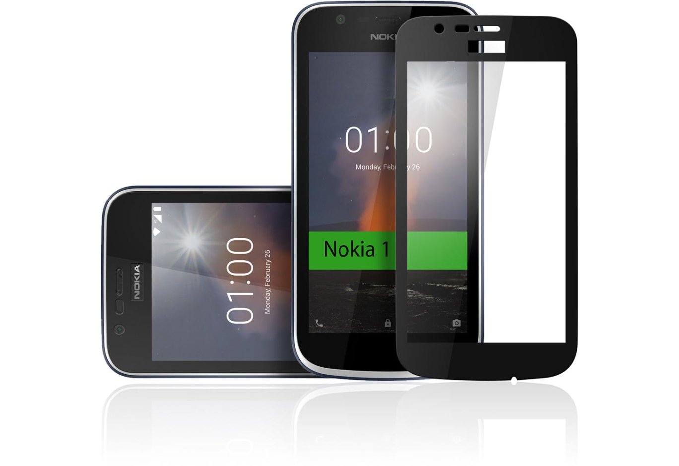 Protective glass Vinga для Nokia 1 Black (VTPGS-N1B)