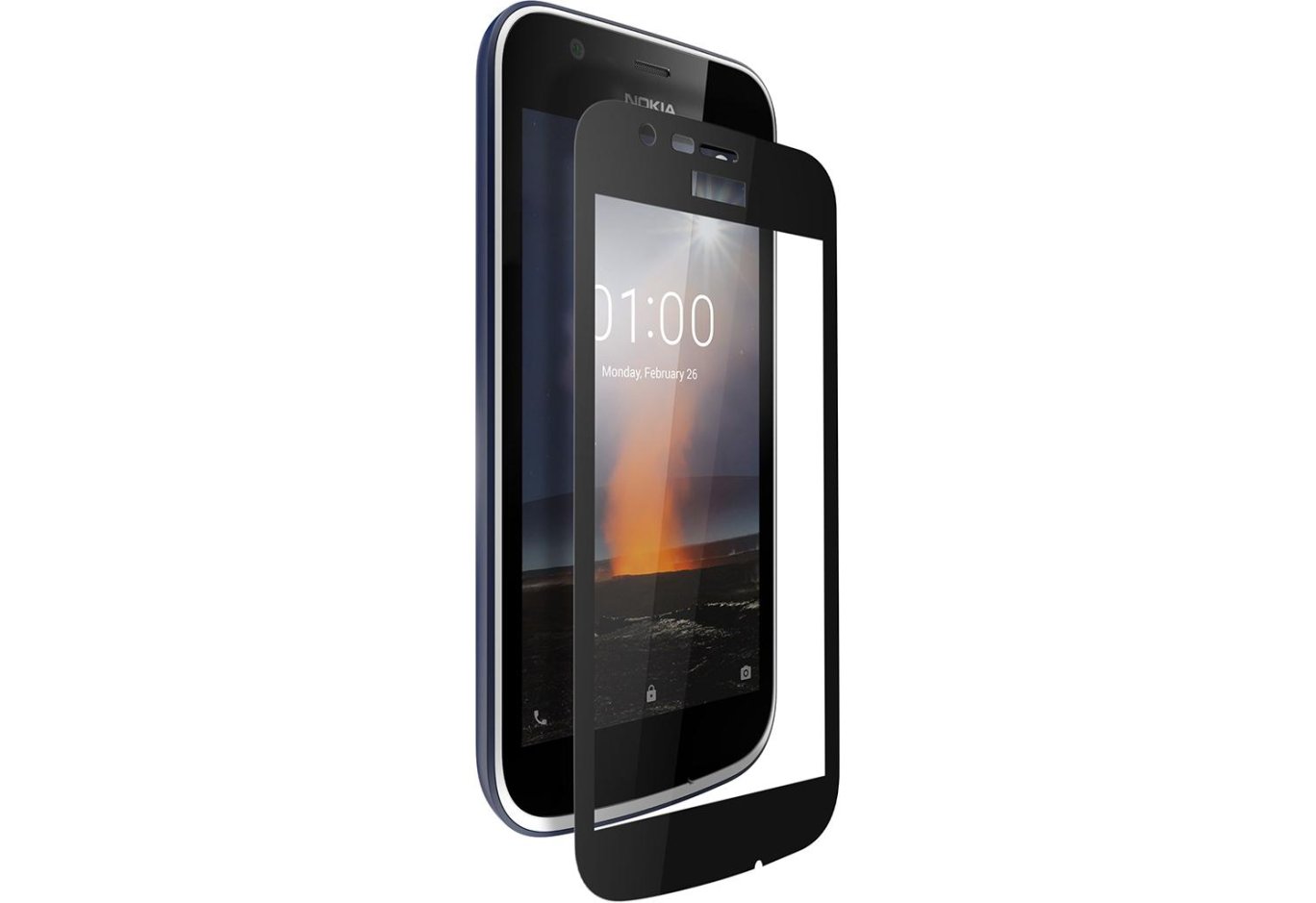 Protective glass Vinga для Nokia 1 Black (VTPGS-N1B)