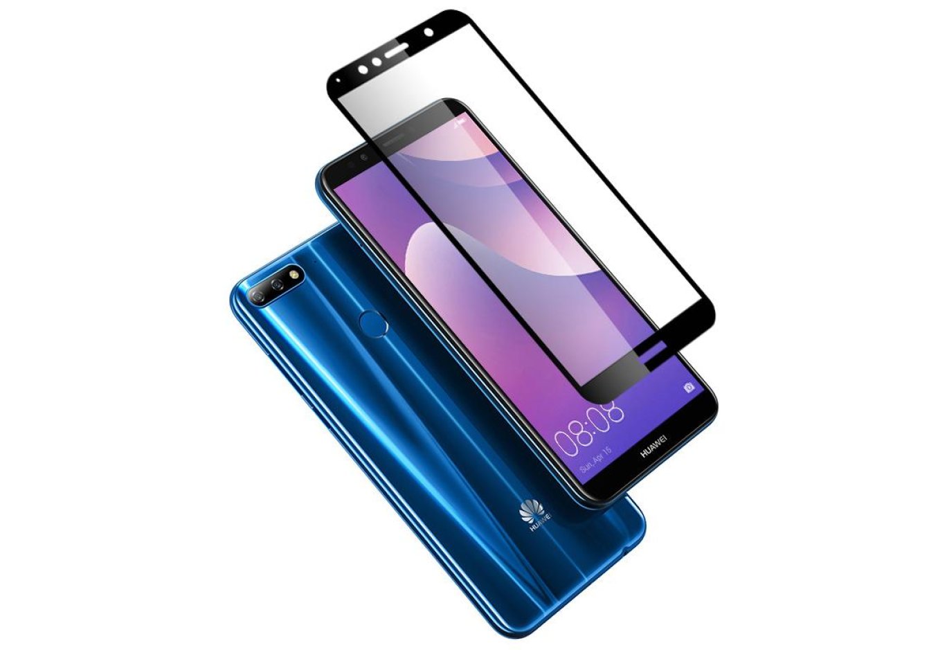 Скло захисне Vinga для Huawei Y7 Prime 2018 (Black) (VTPGS-Y7P2018)