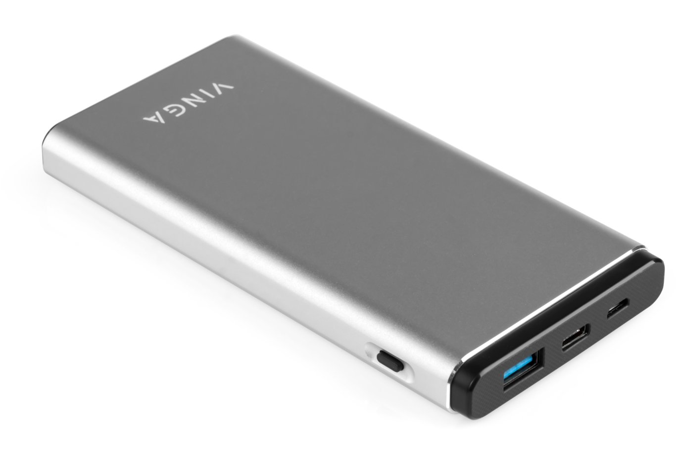 Батарея універсальна Vinga 10000 mAh QC3.0 PD aluminium silver (BTPB1010QCALS)