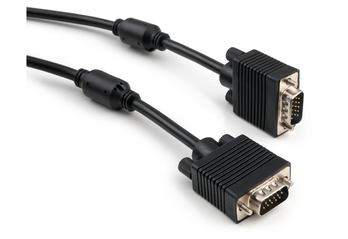 Кабель мультимедійний VGA M to VGA M 15.0m Vinga (VCPVGAF15BK)